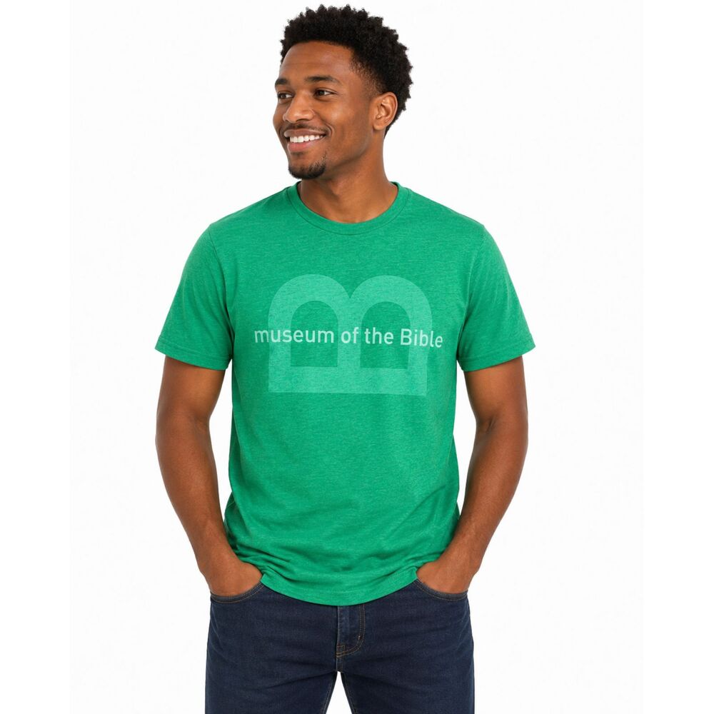 Museum of the Bible Green Graphic T-Shirt Men’s Small Soft Casual Tee
